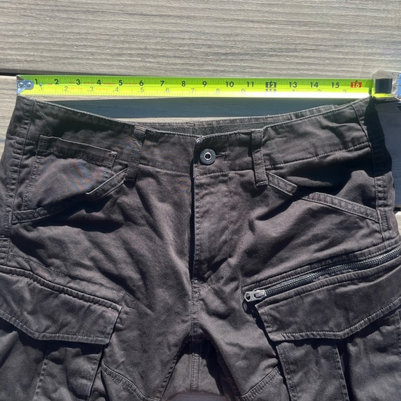 G-Star Raw; Men's Black; Regular/Tapered 3D Cargo Pants; Many Pockets; 33/34 - Picture 4 of 11